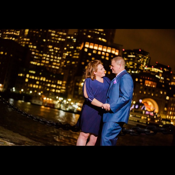 Navy Cocktail Dress - Picture 4 of 4